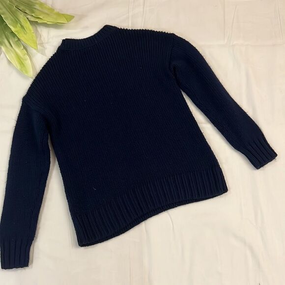 ⭐️pink navy blue crew knit sweater⭐️ - Picture 7 of 10